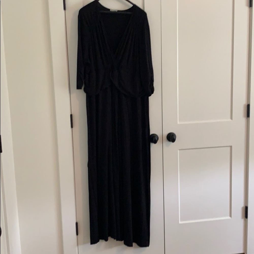 Kiyonna black maxi dress